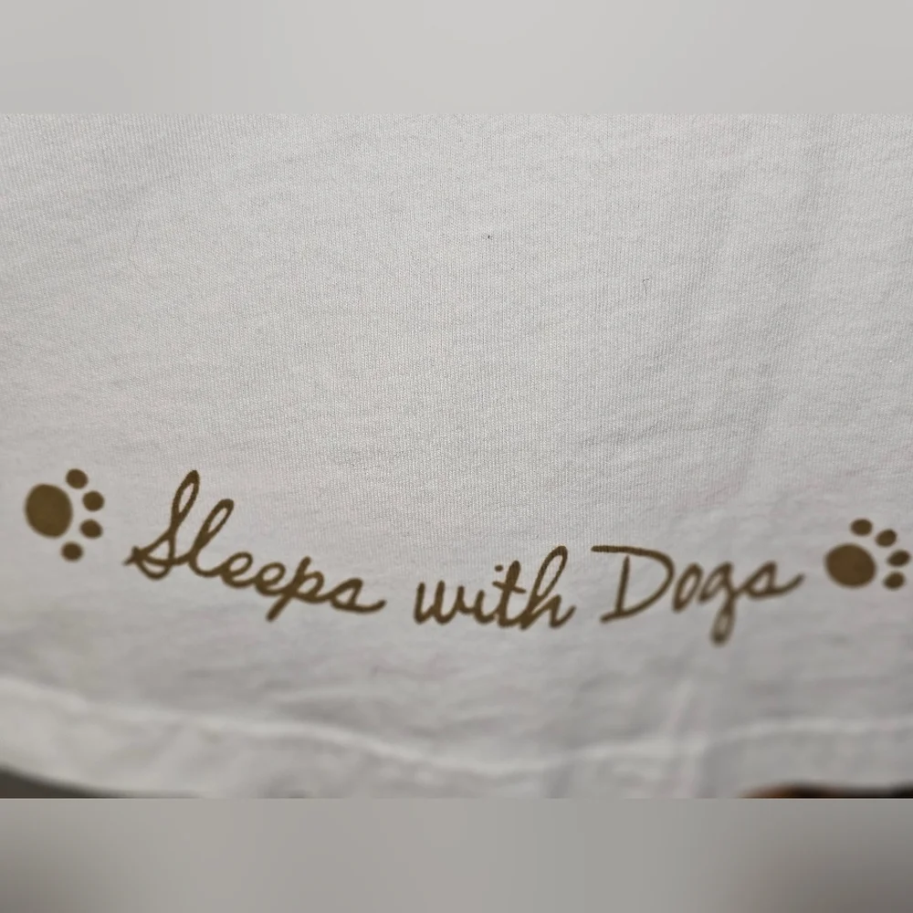 Like New Faceplant Dreams 100% Cotton 'Sleeps With Dogs' Night Shirt OSFM - Picture 4 of 10